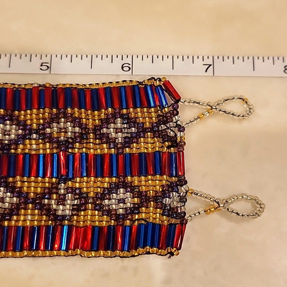 Gorgeous Hand-Beaded Cuff Bracelet - Picture 10 of 10